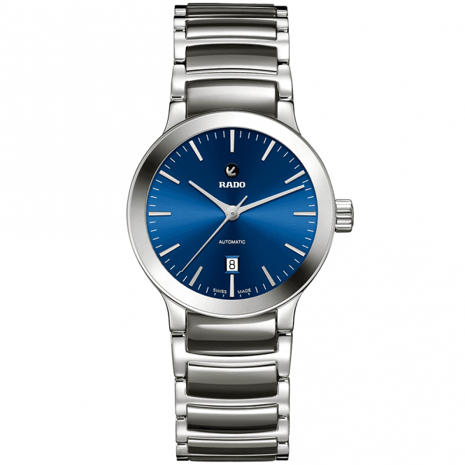 Centrix 28mm Blue Index Dial Ceramic Automatic Bracelet Watch