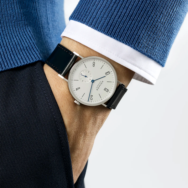 NOMOS Glashütte Tangente 38mm White Dial Manual-Wind Strap Watch - Berry's Jewellers