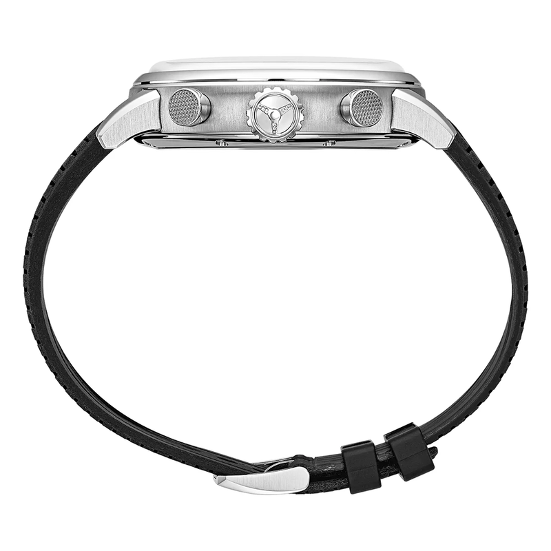 Mille Miglia Black Dial 42mm Chronograph Strap Watch