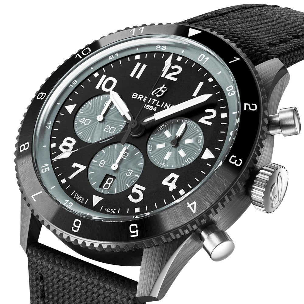Super AVI Mosquito Night Fighter 42mm Black Dial Chronograph Watch