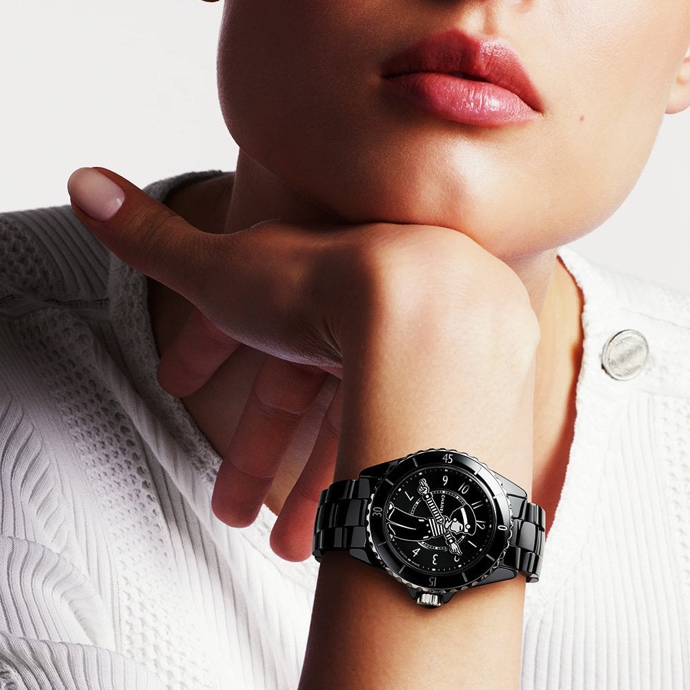 Mademoiselle J12 La Pausa 38mm Black Ceramic Automatic Bracelet Watch