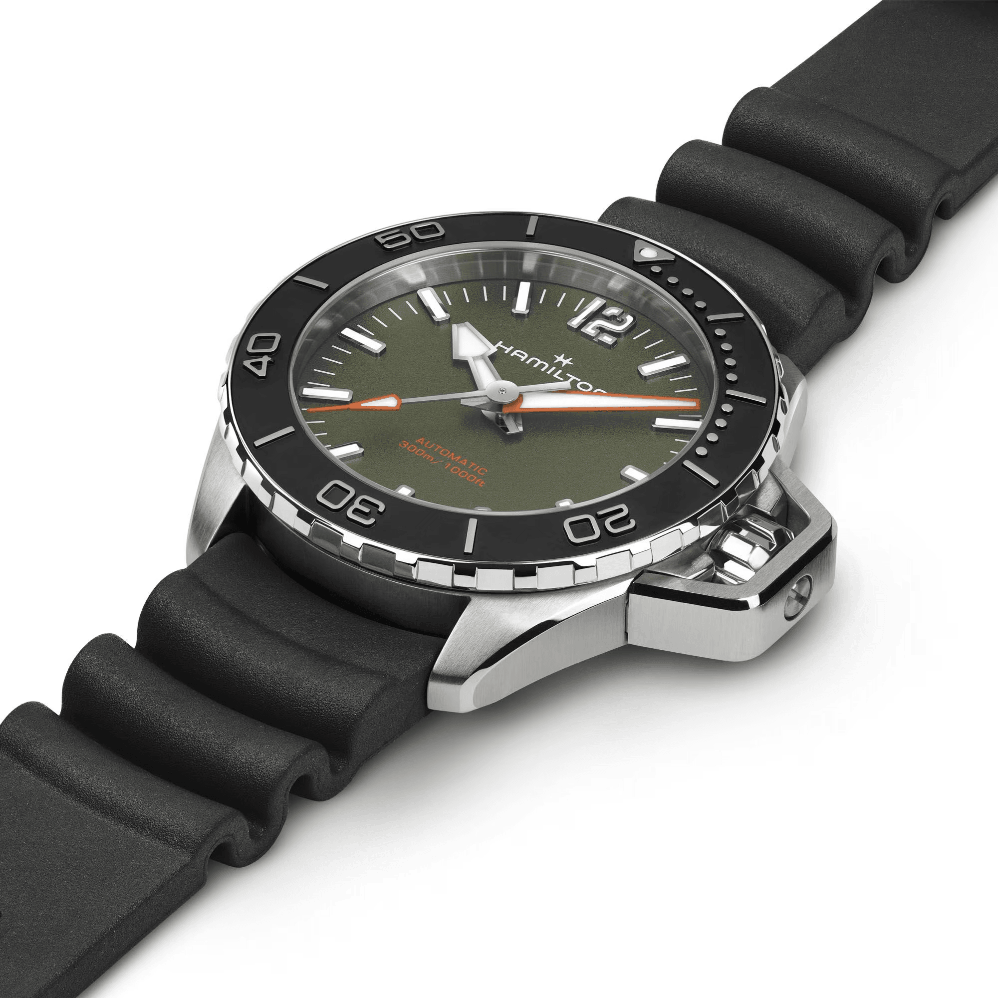 Khaki Navy Frogman Automatic 41mm Rubber Strap Watch