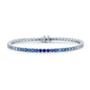 Berry's 18ct White Gold Sapphire and Diamond Tennis Bracelet - Berry's Jewellers