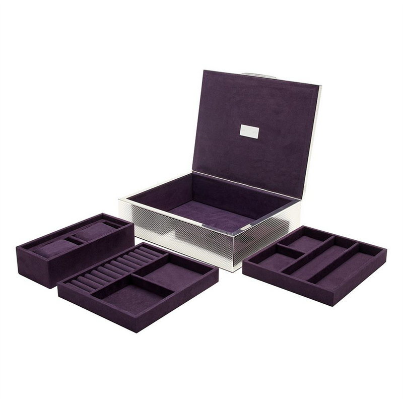 Silver Medium Watch & Jewellery Legacy Box