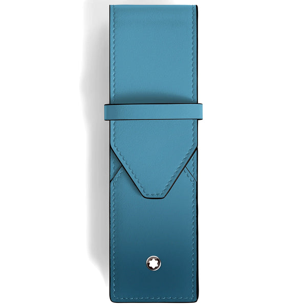 Montblanc Meisterstück Smoky Blue 2 Pen Pouch - Berry's Jewellers