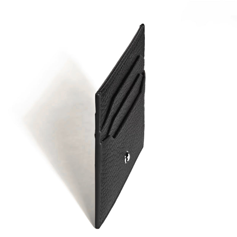 Montblanc Meisterstuck Card Holder 6cc in Grain Black Leather - Berry's Jewellers