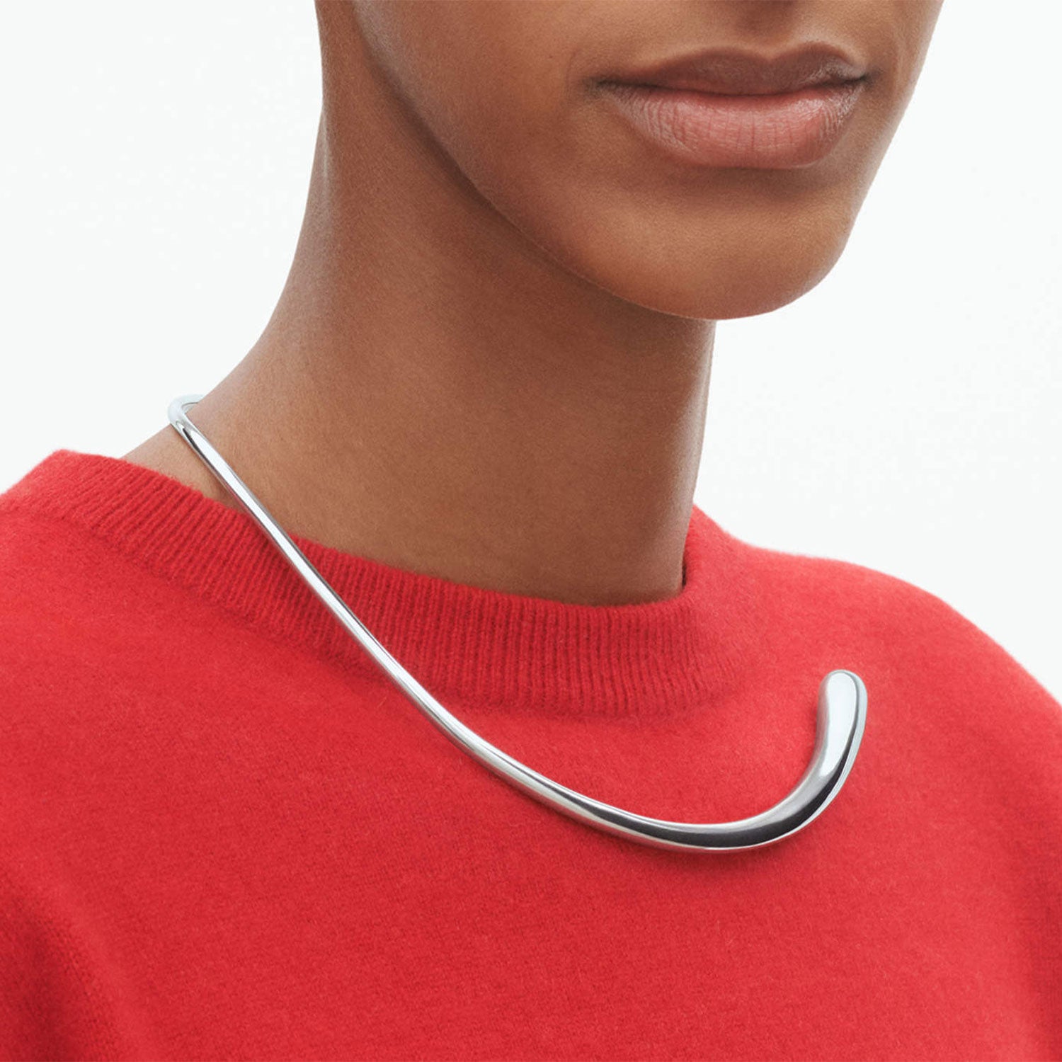 Mercy Silver Neck Ring