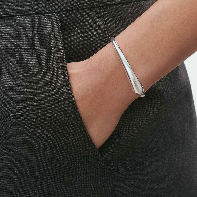 Georg Jensen Mercy Sterling Silver Open Bangle - Berry's Jewellers