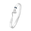 Torun Silver Blue Sapphire Set Bangle