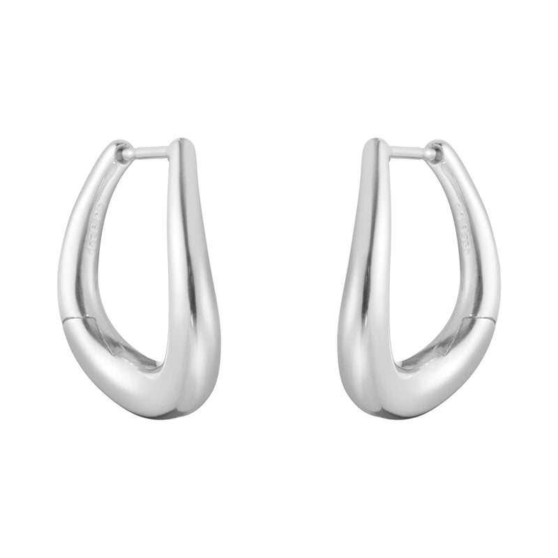 Georg Jensen Offspring Medium Sterling Silver Earhoops - Berry's Jewellers