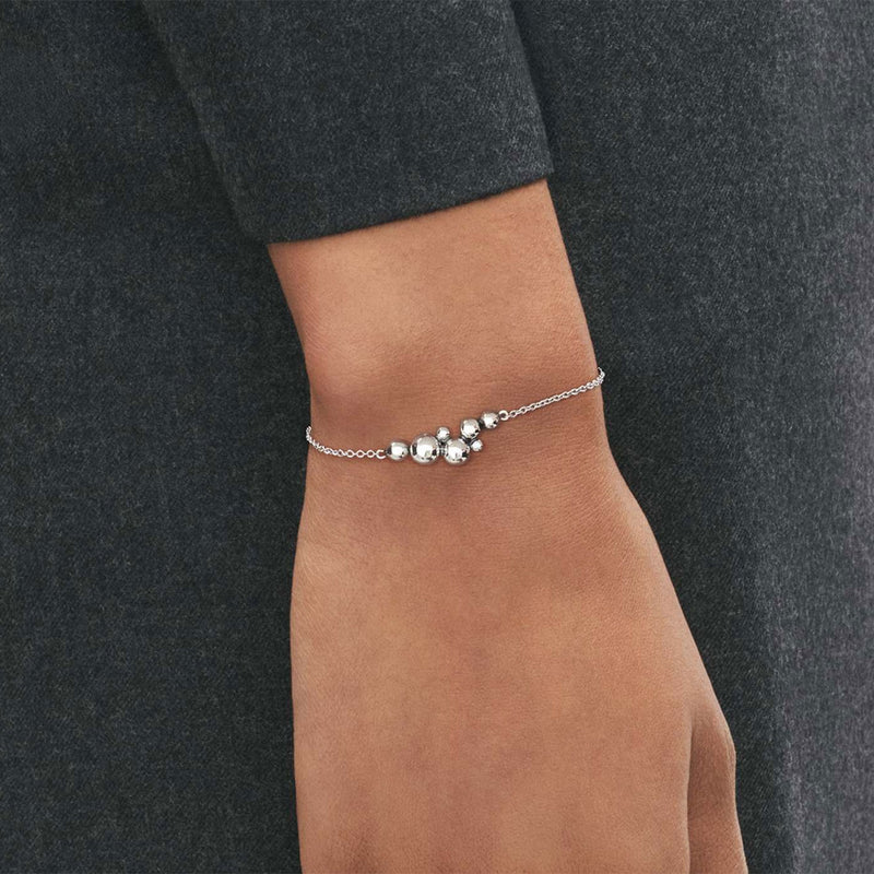 Georg Jensen Moonlight Grapes Sterling Silver Chain Bracelet - Berry's Jewellers