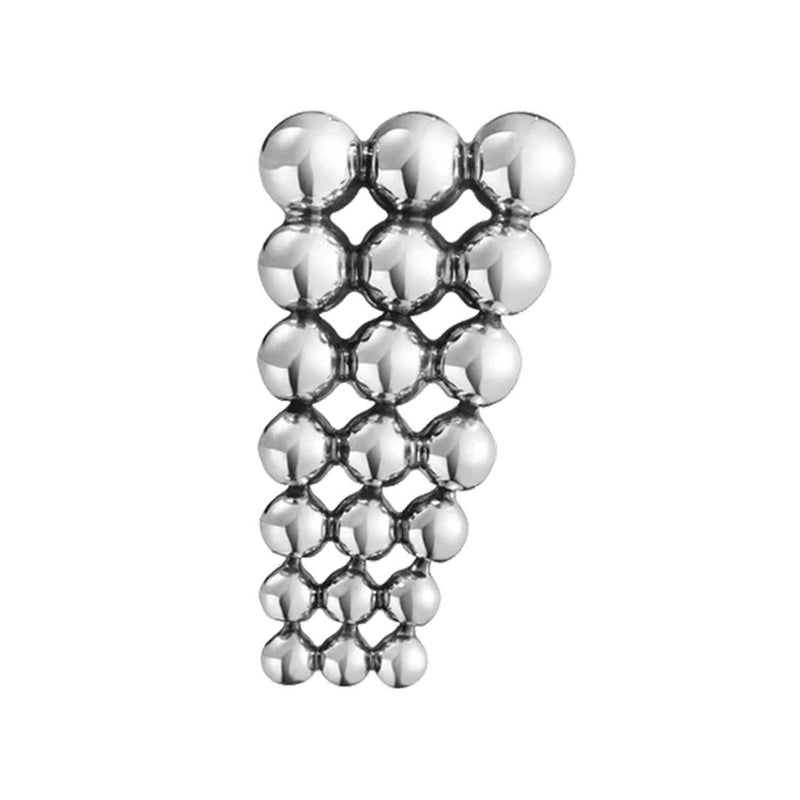 Georg Jensen Moonlight Grapes Silver Short Single Right Side Earring - Berry's Jewellers