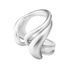 Arc Silver Open Ring