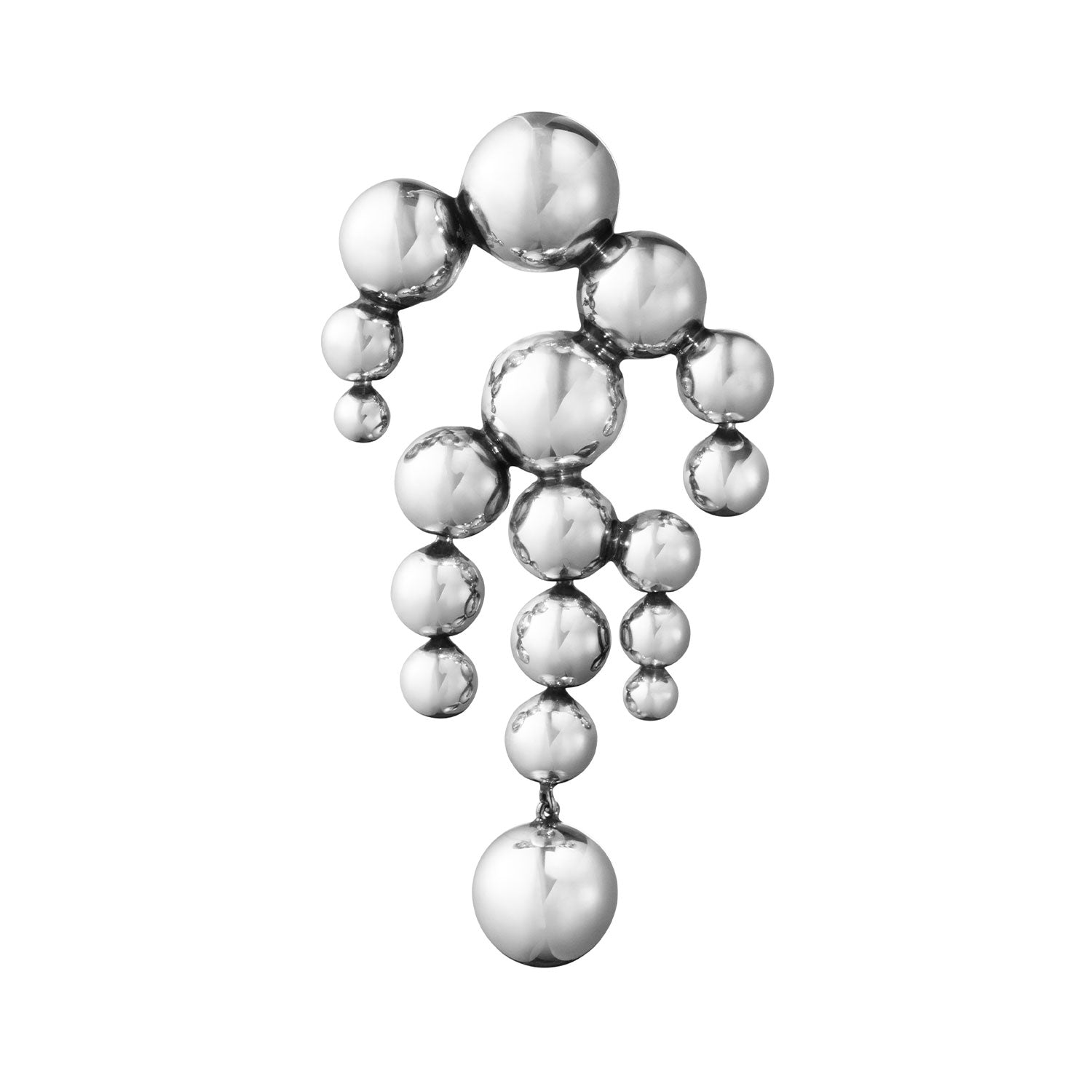 Georg Jensen Moonlight Grapes Silver Brooch - Berry's Jewellers