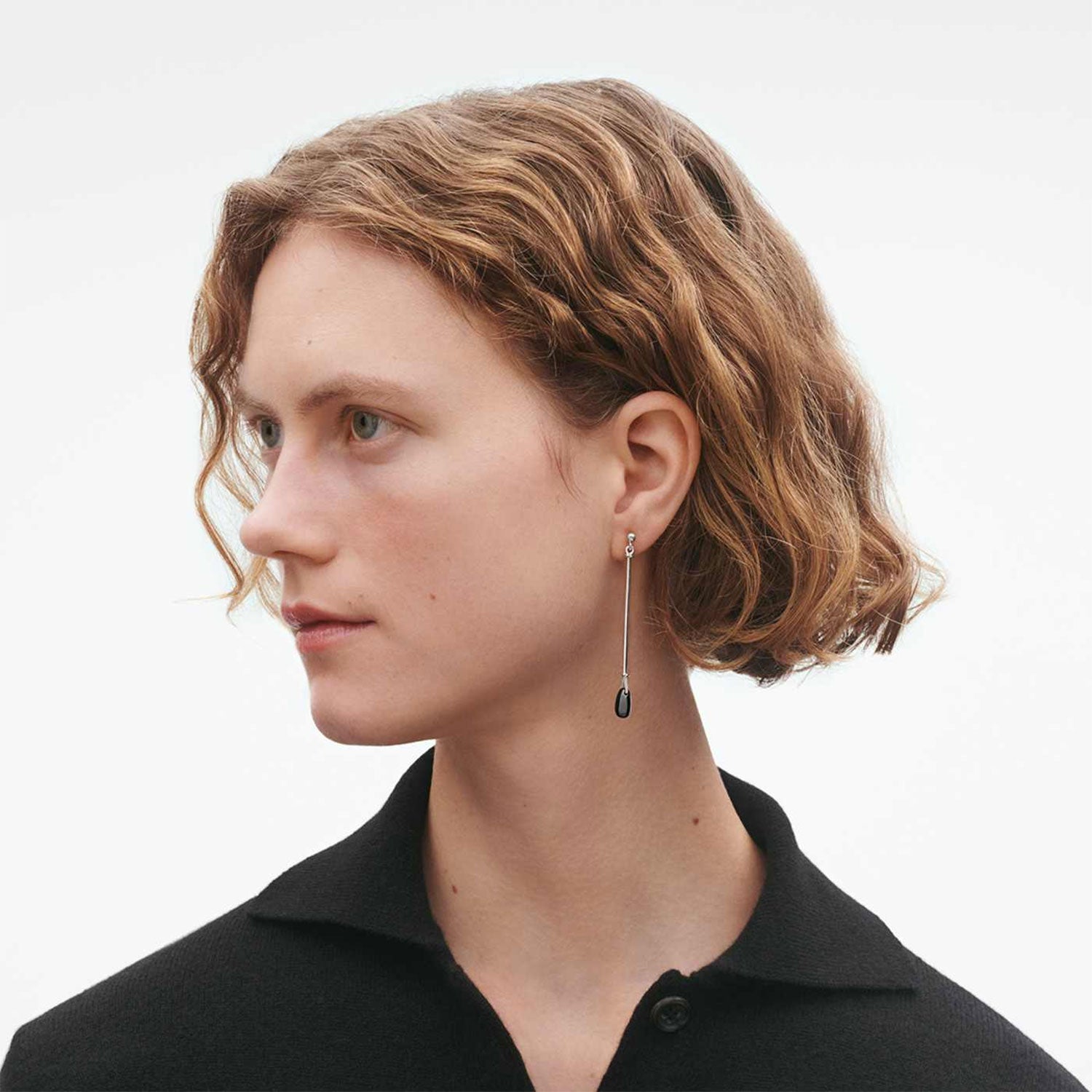 Vivianna Torun Black Agate Drop Earrings