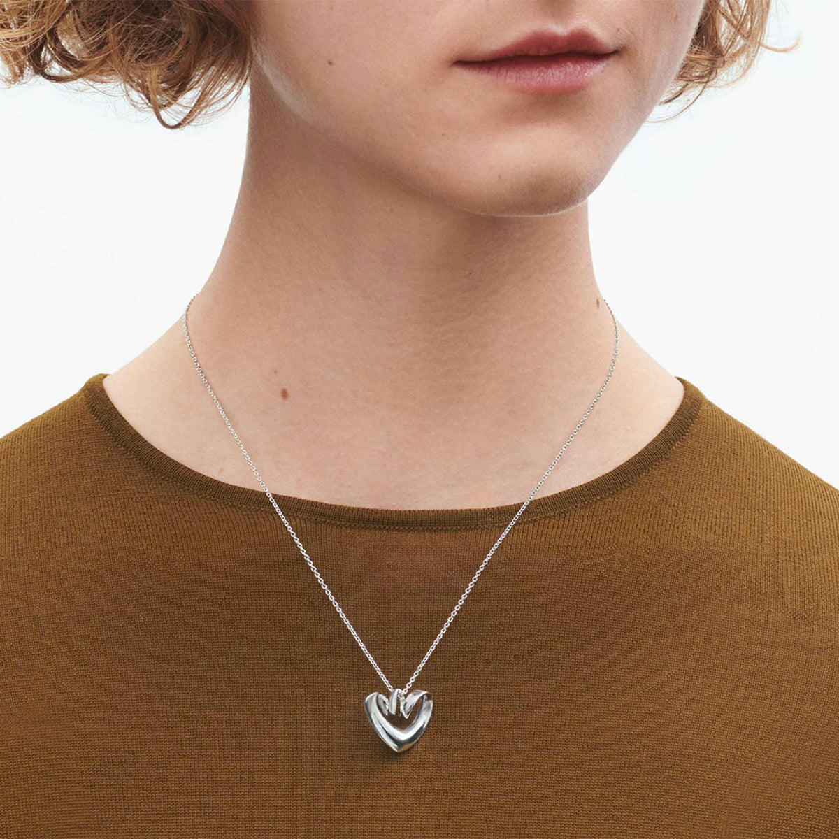 Georg Jensen Heart Silver Pendant - Berry's Jewellers