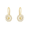 Georg Jensen Daisy 18ct Yellow Gold Plated Silver Earhooks - Berry's Jewellers