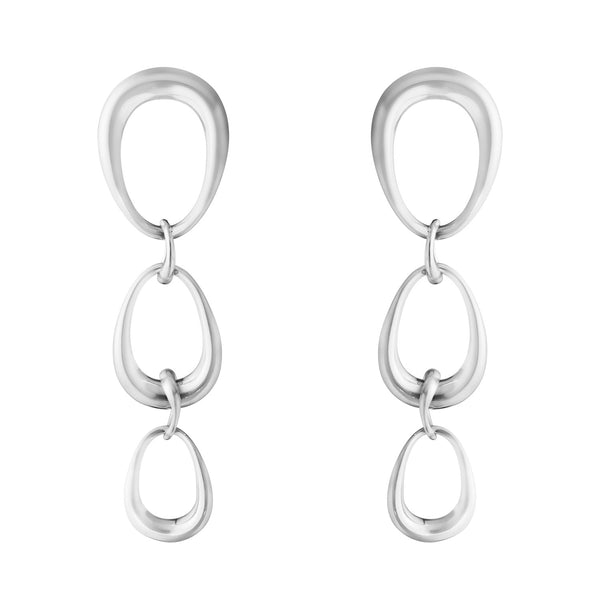 Georg Jensen Offspring Silver Drop Earrings - Berry's Jewellers