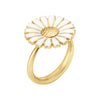 Georg Jensen Daisy 18ct Yellow Gold Plated Silver And White Enamel Ring - Berry's Jewellers
