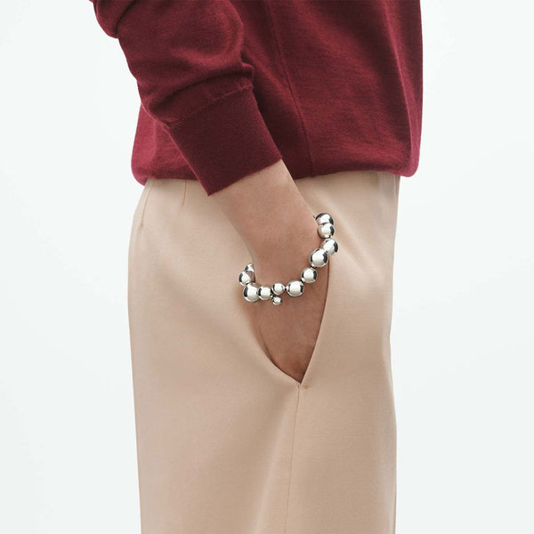 Georg Jensen Moonlight Grapes Silver Bracelet - Berry's Jewellers