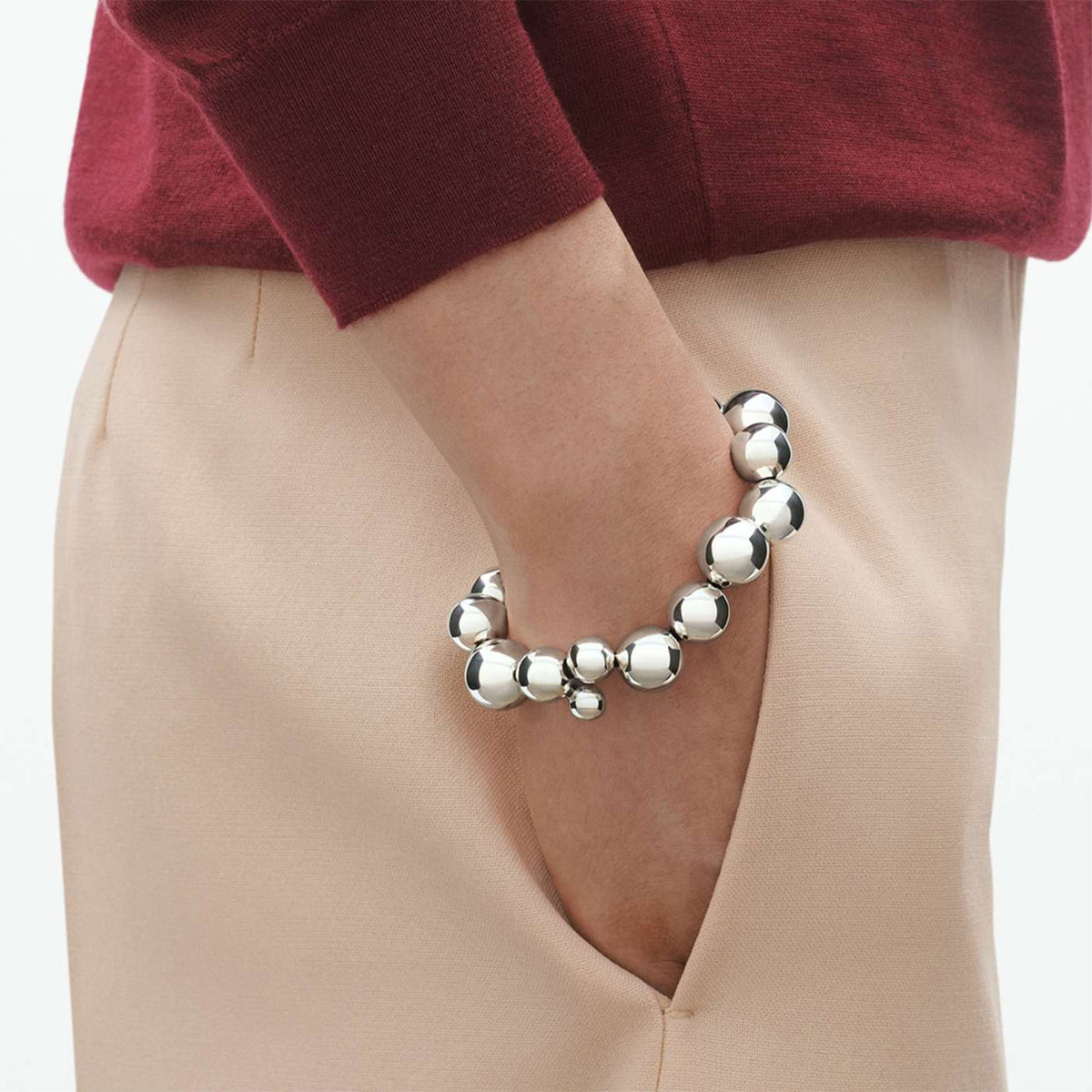 Georg Jensen Moonlight Grapes Silver Bracelet - Berry's Jewellers