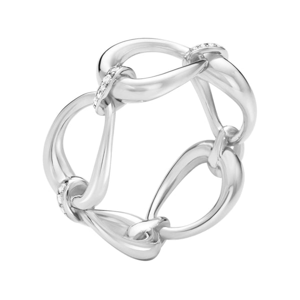 Offspring Silver And Diamond Ring