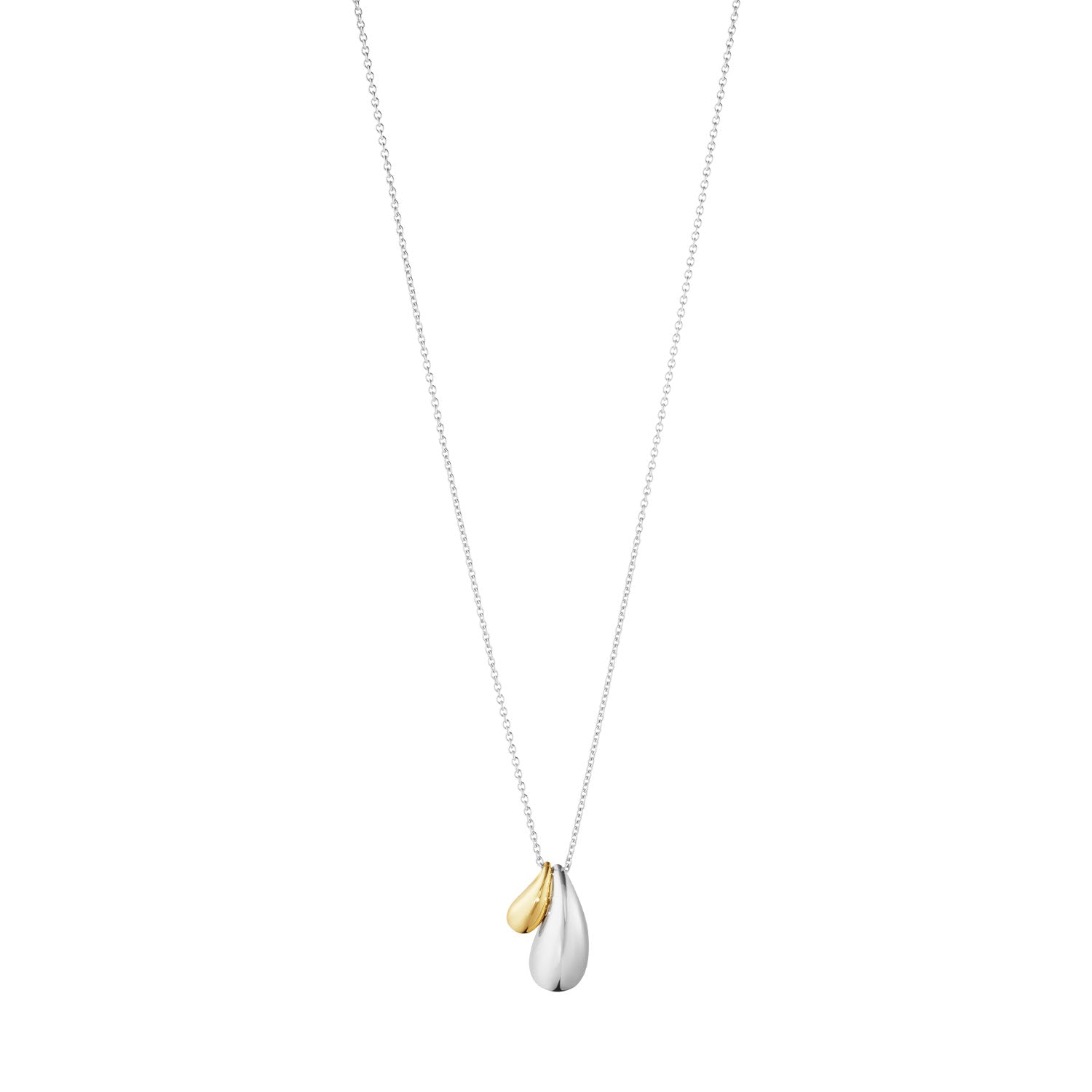 Reflect Silver & 18ct Yellow Gold Double Pendant