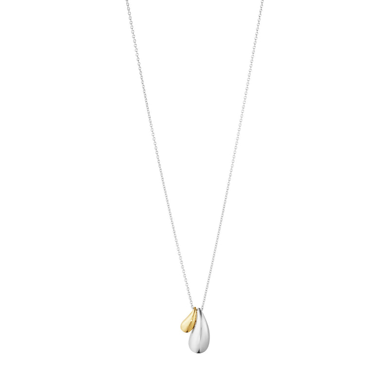 Reflect Silver & 18ct Yellow Gold Double Pendant