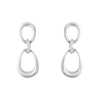 Georg Jensen Offspring Silver Diamond Set Drop Earrings - Berry's Jewellers