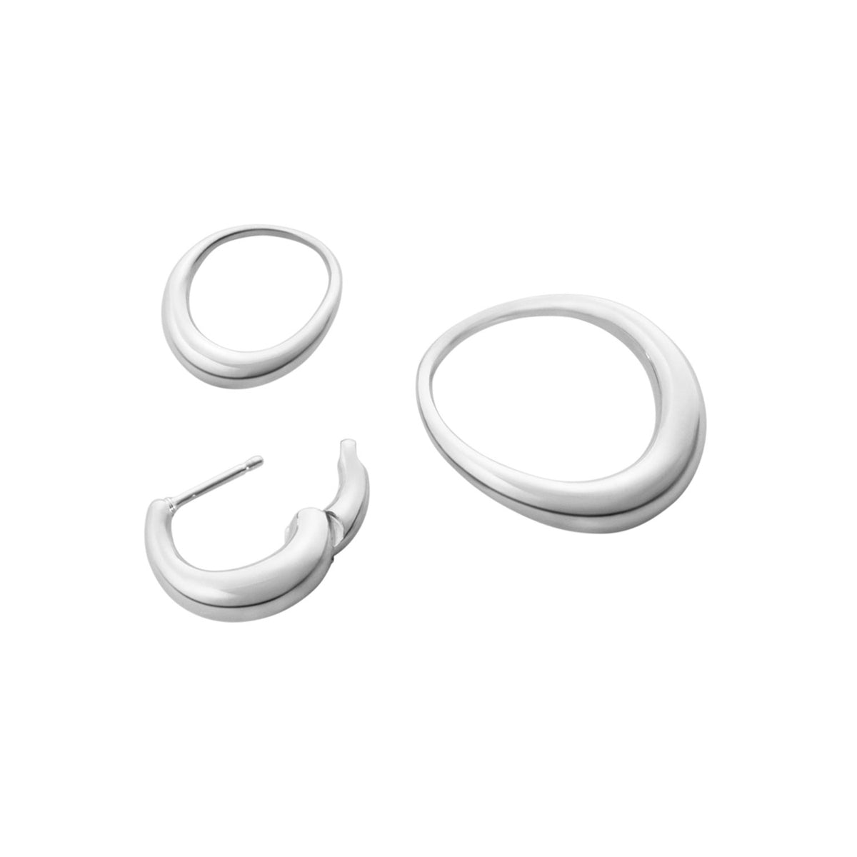 Georg Jensen Offspring Medium Hoop Earrings - Berry's Jewellers
