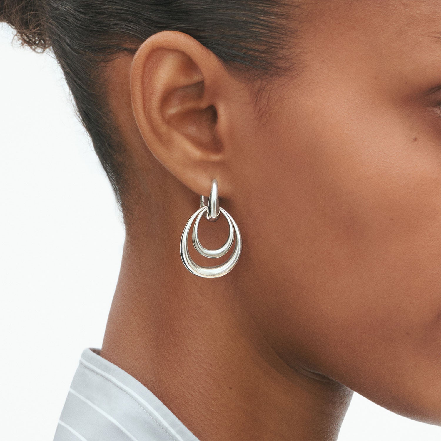 Georg Jensen Offspring Medium Hoop Earrings - Berry's Jewellers