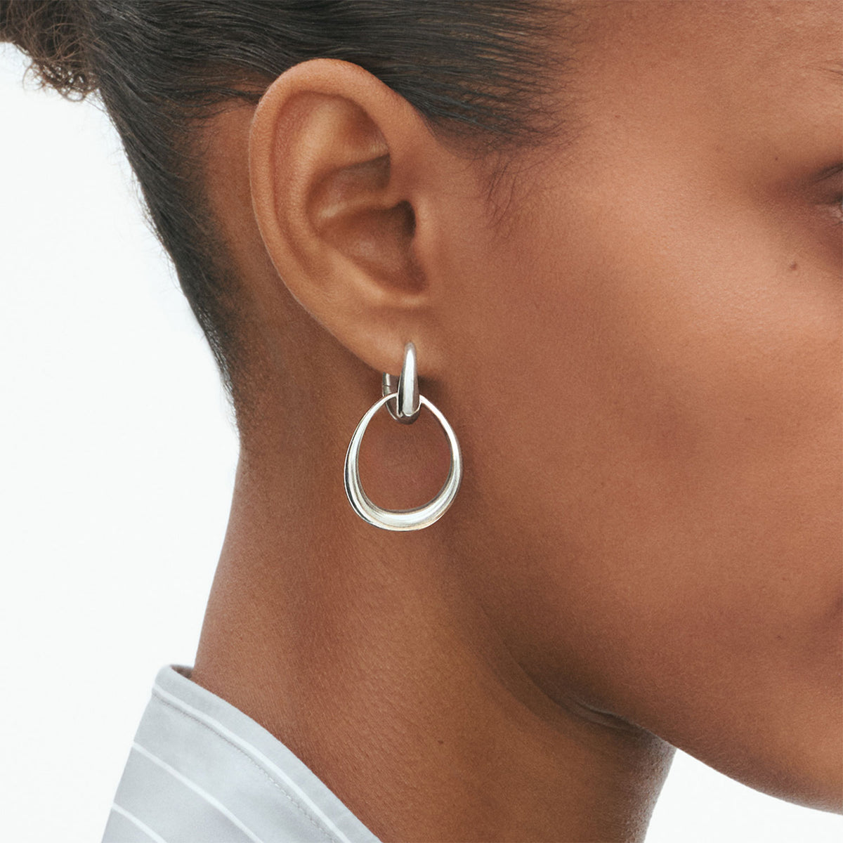 Georg Jensen Offspring Medium Hoop Earrings - Berry's Jewellers