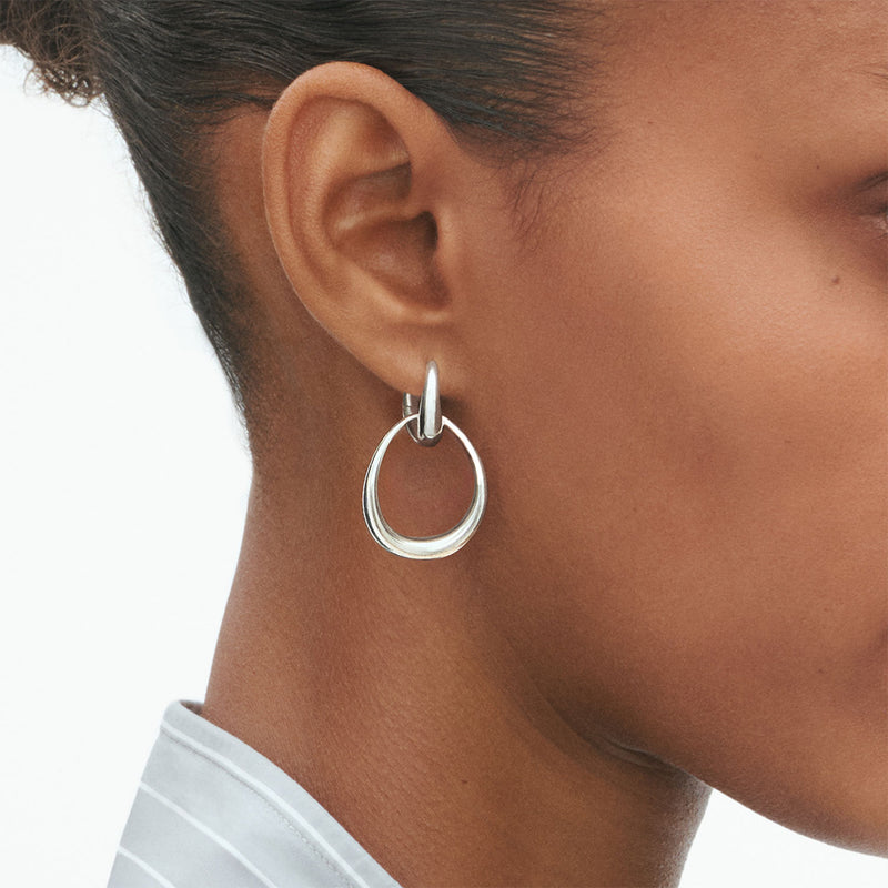 Georg Jensen Offspring Medium Hoop Earrings - Berry's Jewellers