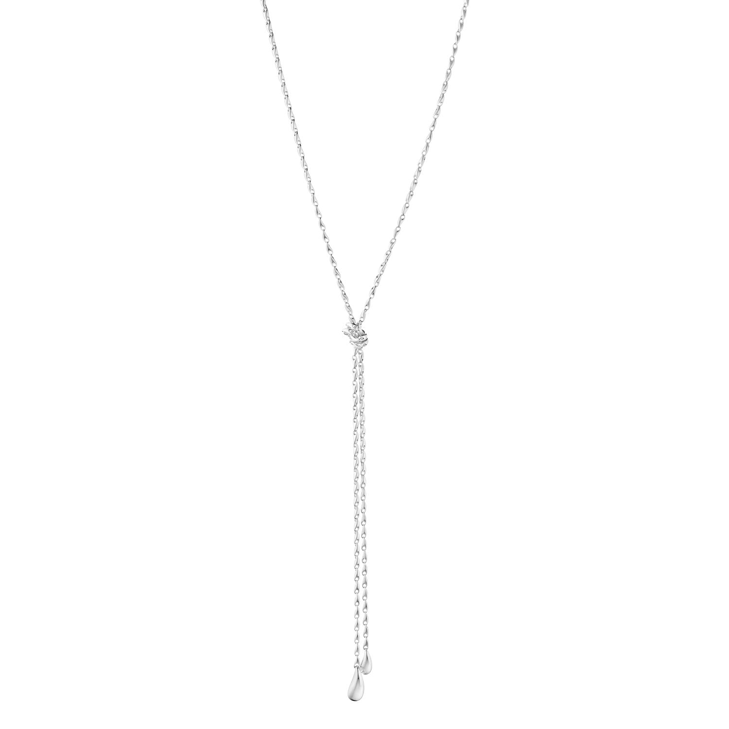 Georg Jensen Reflect Silver Lariat Necklace - Berry's Jewellers