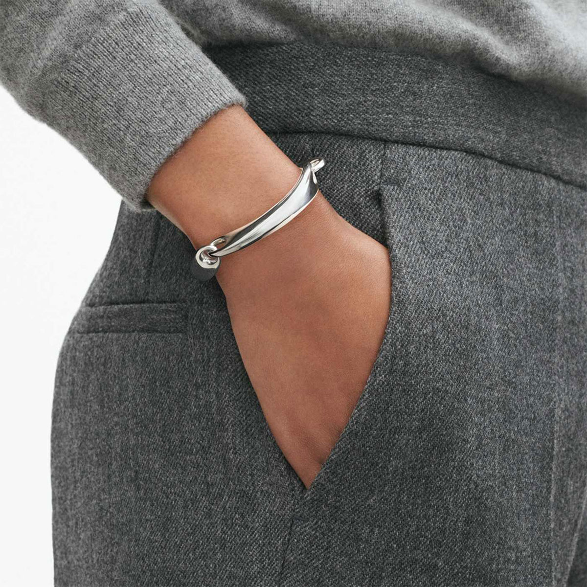 Georg Jensen Reflect Silver Bangle - Berry's Jewellers