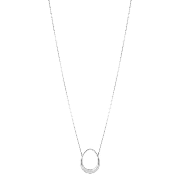 Georg Jensen Offspring Small Silver Diamond Set Pendant - Berry's Jewellers