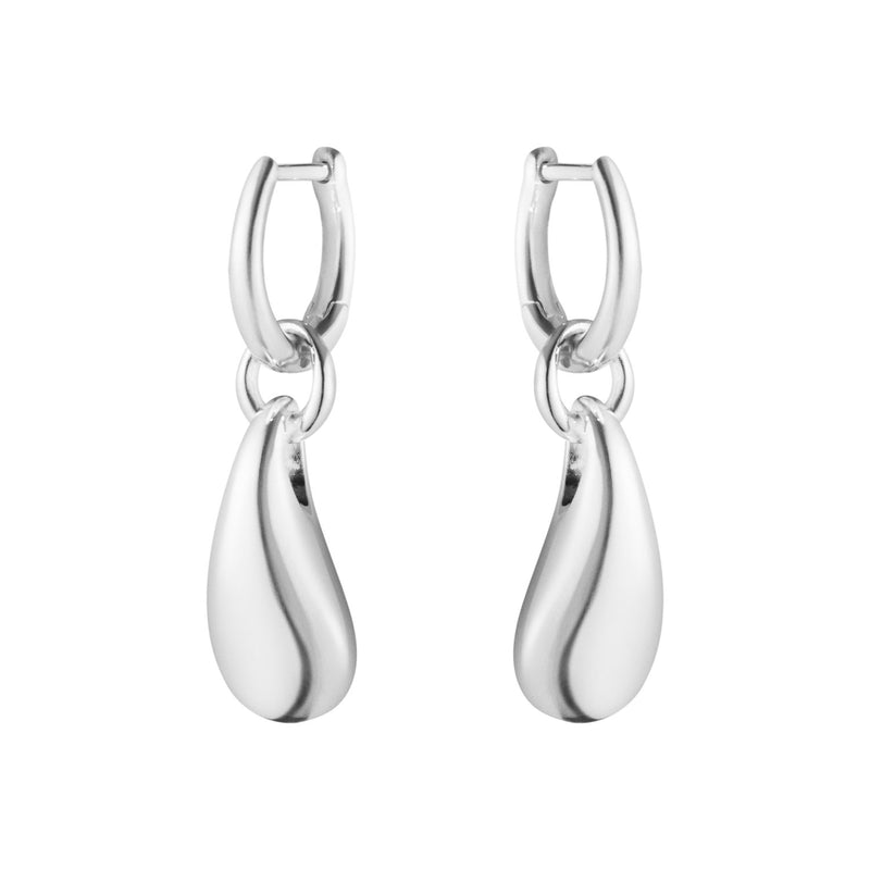 Georg Jensen Reflect Silver Drop Earrings - Berry's Jewellers