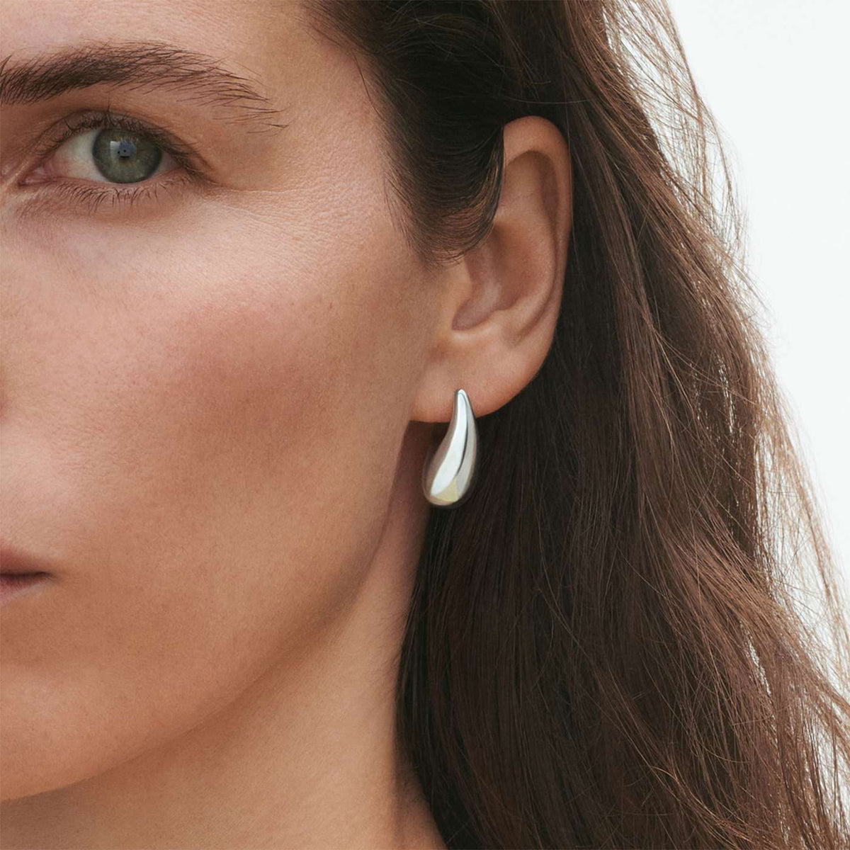 Georg Jensen Reflect Small Silver Earrings - Berry's Jewellers