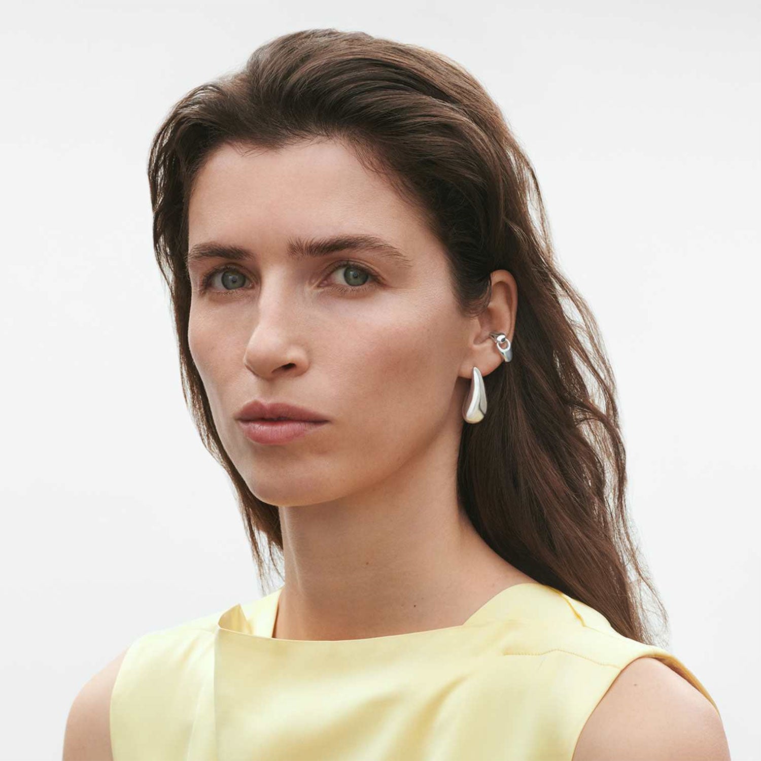 Georg Jensen Reflect Large Silver Earrings - Berry's Jewellers