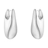 Georg Jensen Reflect Large Silver Earrings - Berry's Jewellers