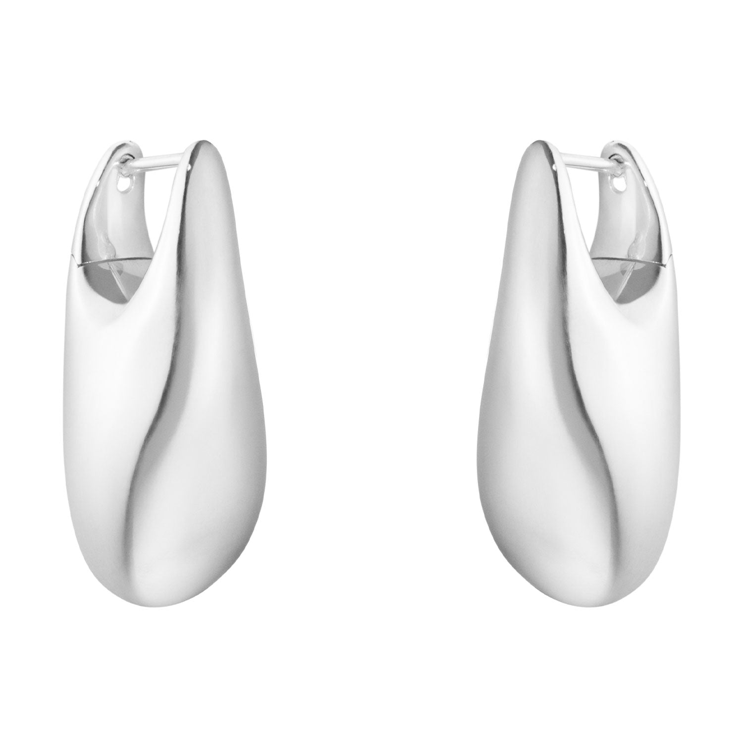 Georg Jensen Reflect Large Silver Earrings - Berry's Jewellers