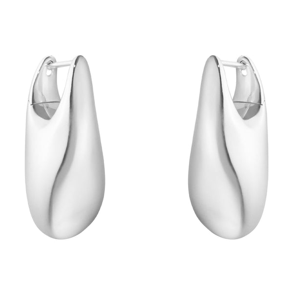 Georg Jensen Reflect Large Silver Earrings - Berry's Jewellers