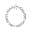 Weft Silver Single Link Bracelet