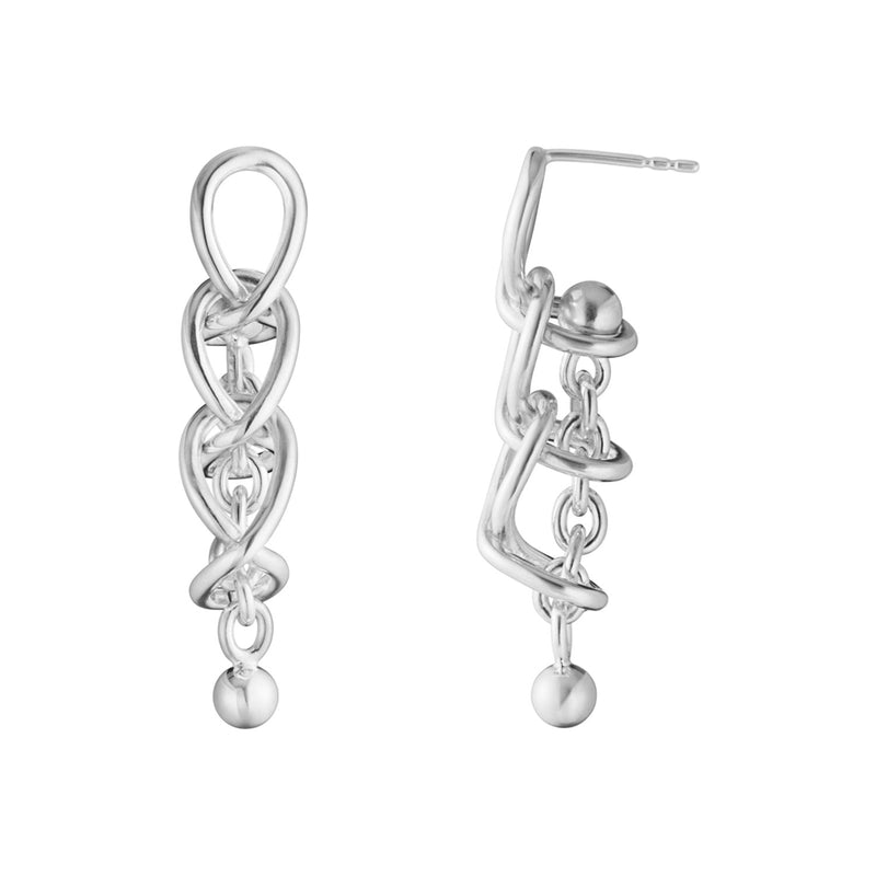 Weft Silver Earrings