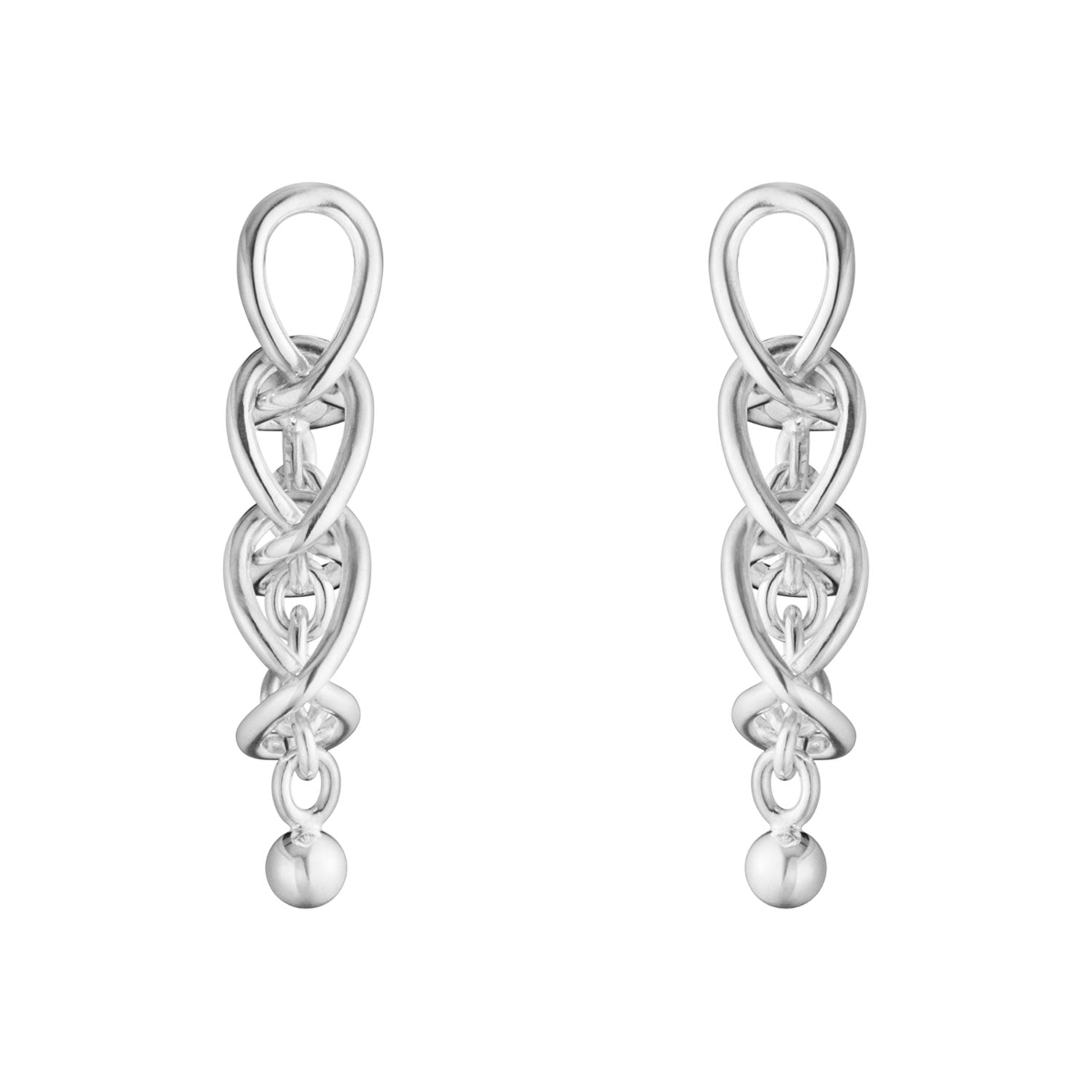 Weft Silver Earrings