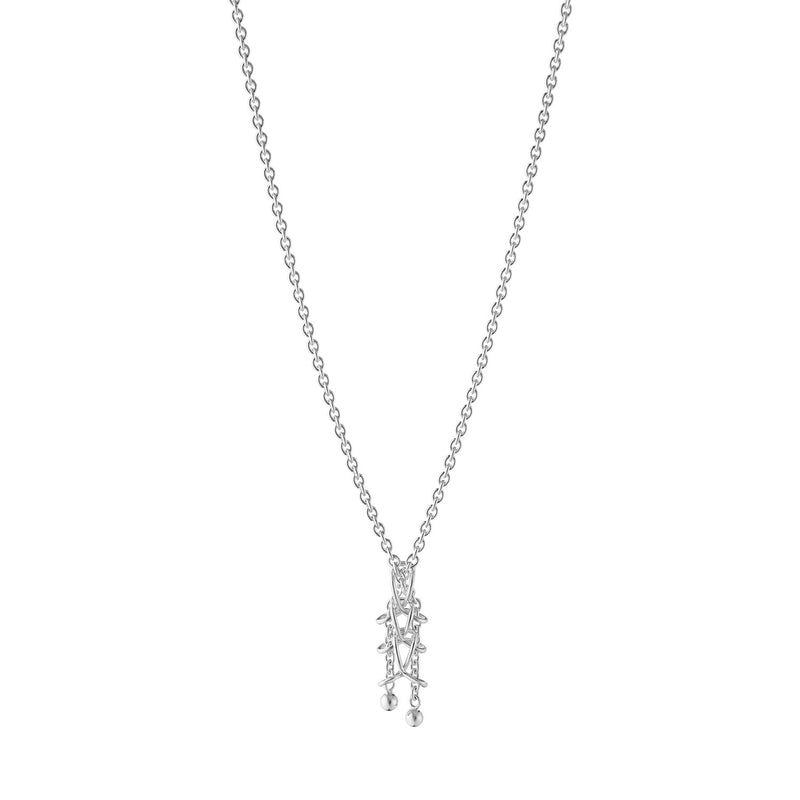 Weft Silver Medium Pendant