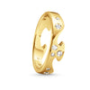 Georg Jensen Fusion 18ct Yellow Gold Diamond Set Ring - Berry's Jewellers