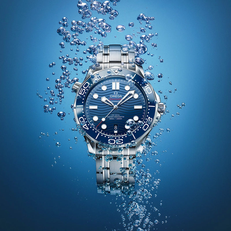 OMEGA Seamaster Diver 300m 42mm Blue Dial Mens Bracelet Watch - Berry's Jewellers