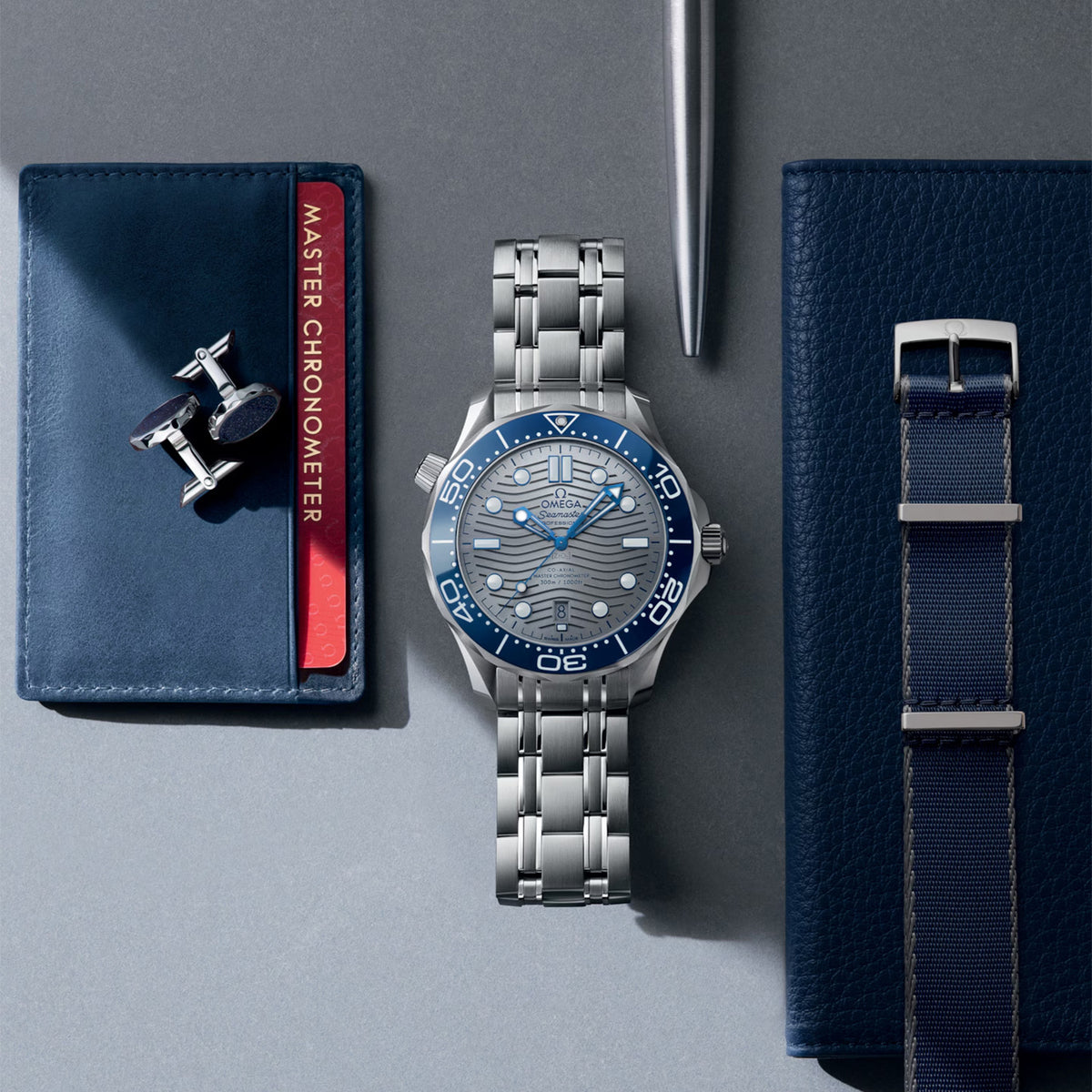 OMEGA Seamaster Diver 300m 42mm Grey Dial Men's Bracelet Watch - Berry's Jewellers