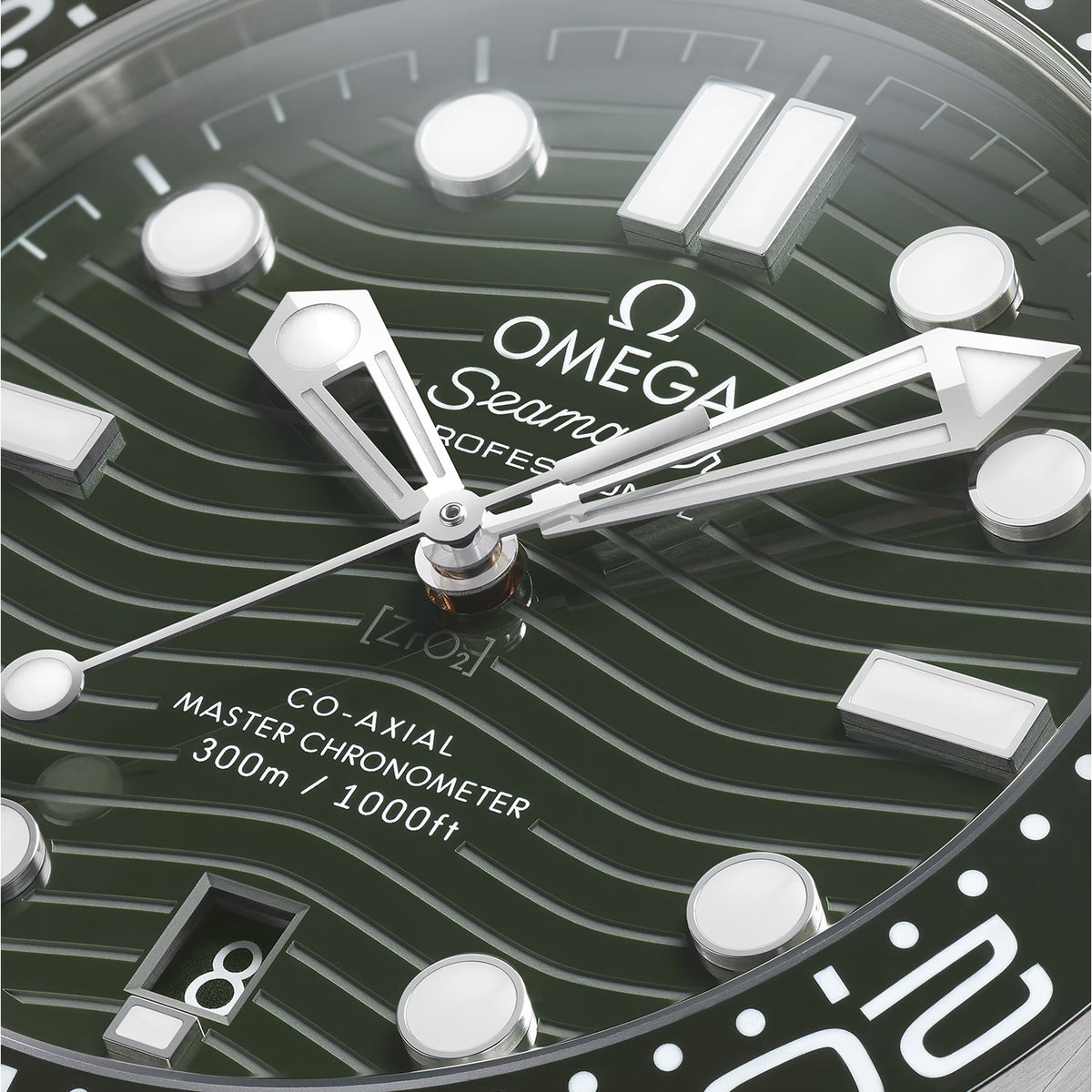 OMEGA Seamaster Diver 300m 42mm Green Dial Men's Rubber Strap Watch - Berry's Jewellers